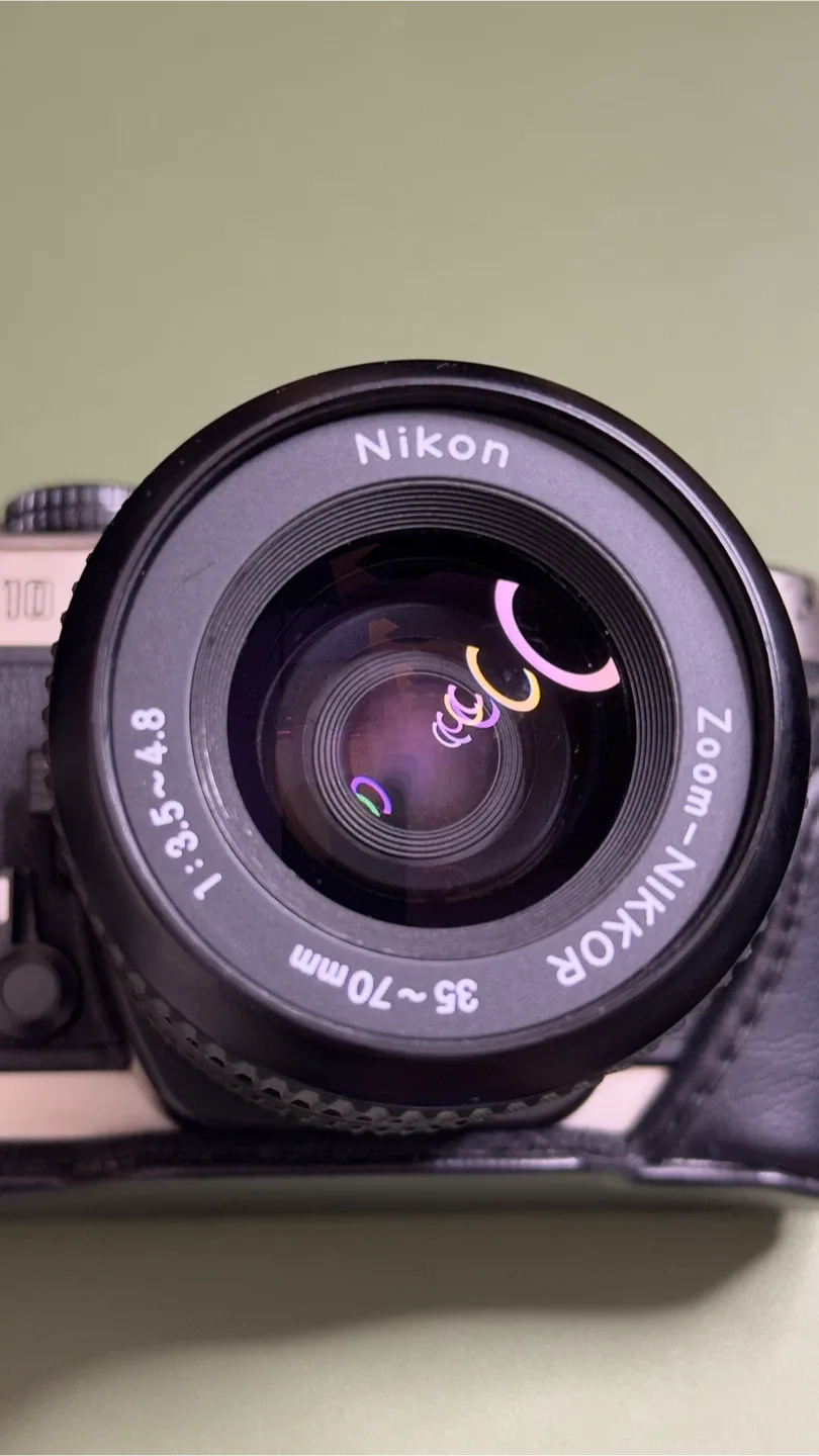 Nikon FM10 35-70mm & 70-120mm Zoom Lens Film Camera image indicator(3)