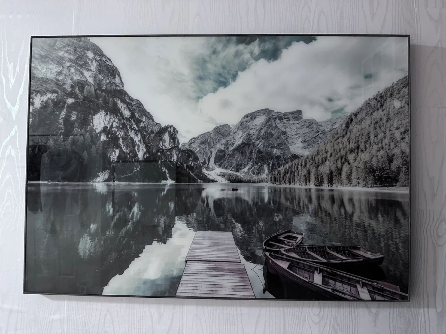 Lake and Mountain Framed Print