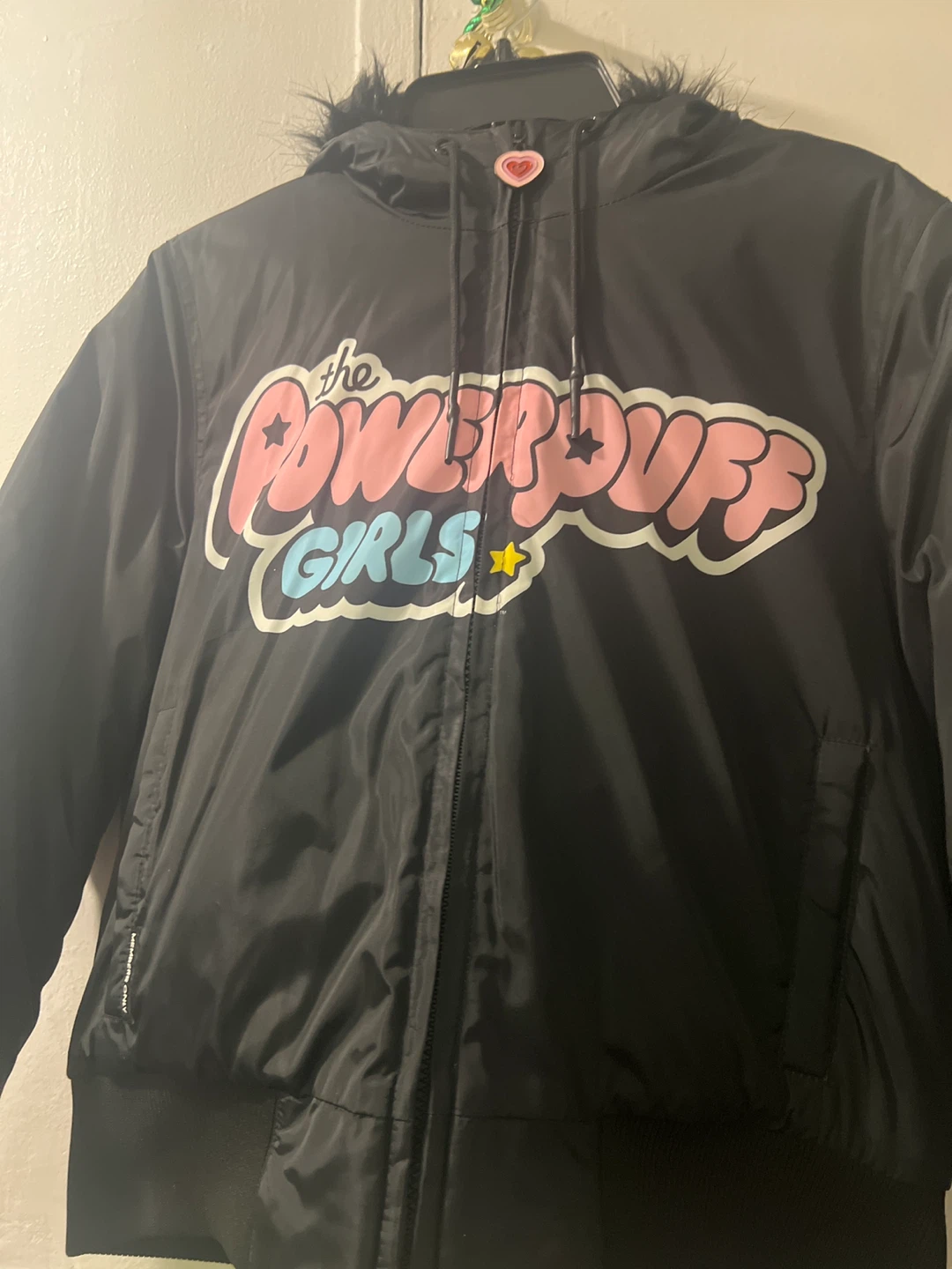 Powerpuff Girls Black Bomber Jacket