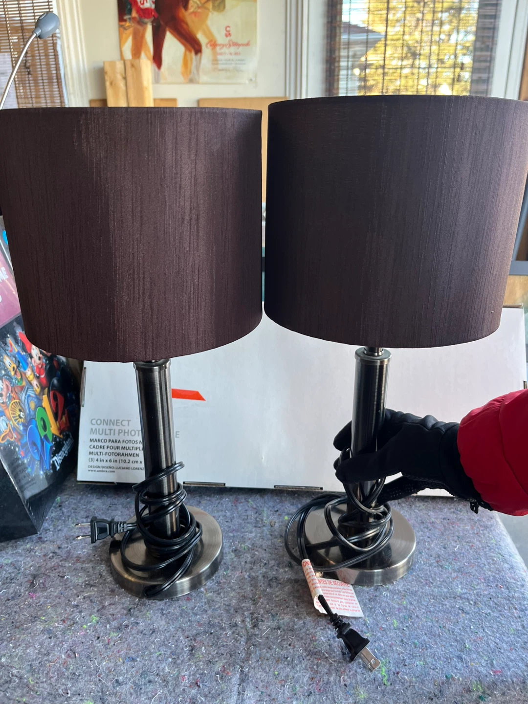 2 Brown Table Lamps - photo 2