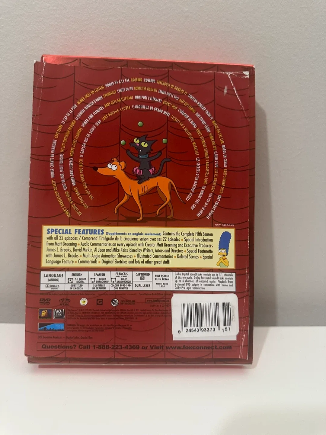 The Simpsons - Complete Fifth Season DVD Collector's Edition image indicator(2)