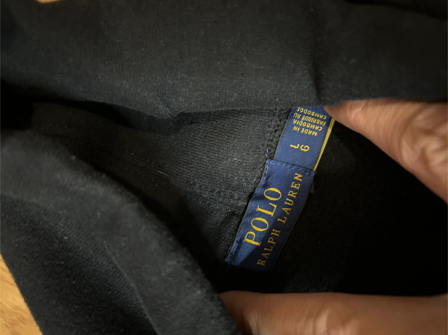 Polo Ralph Lauren Black Hoodie, Size L - photo 2
