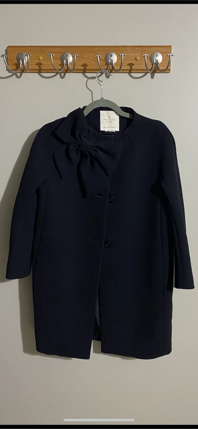 Kate Spade Black Bow Dorothy Coat *** - photo 2