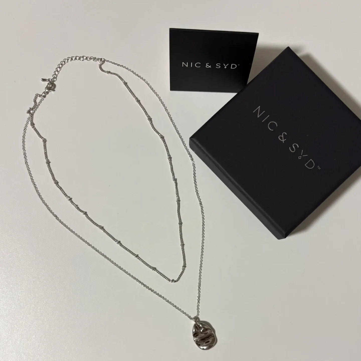 NEW! NIC & SYD Layered Silver Necklace 🥕 image indicator(4)