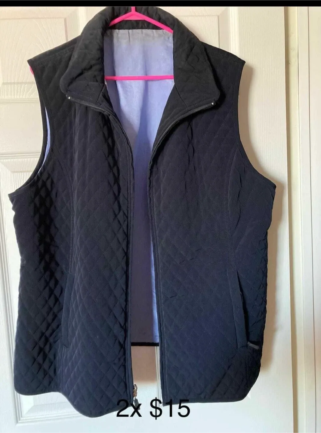 Black Quilted Vest