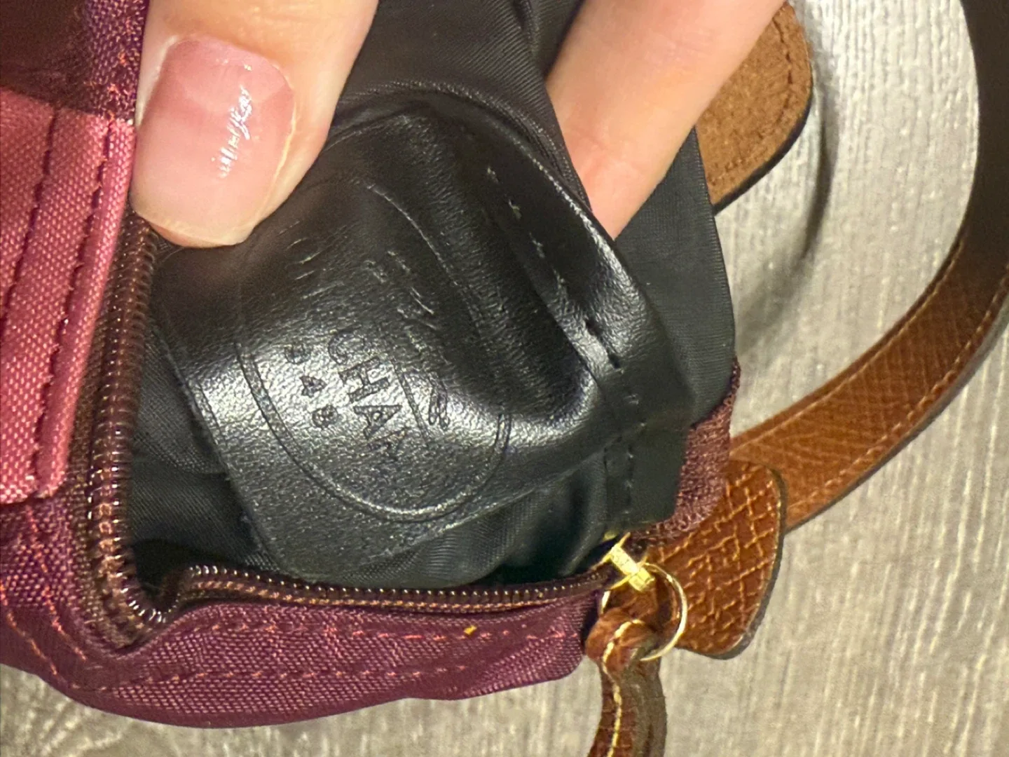 Longchamp Pouch Bag - Plum/Pink France image indicator(6)