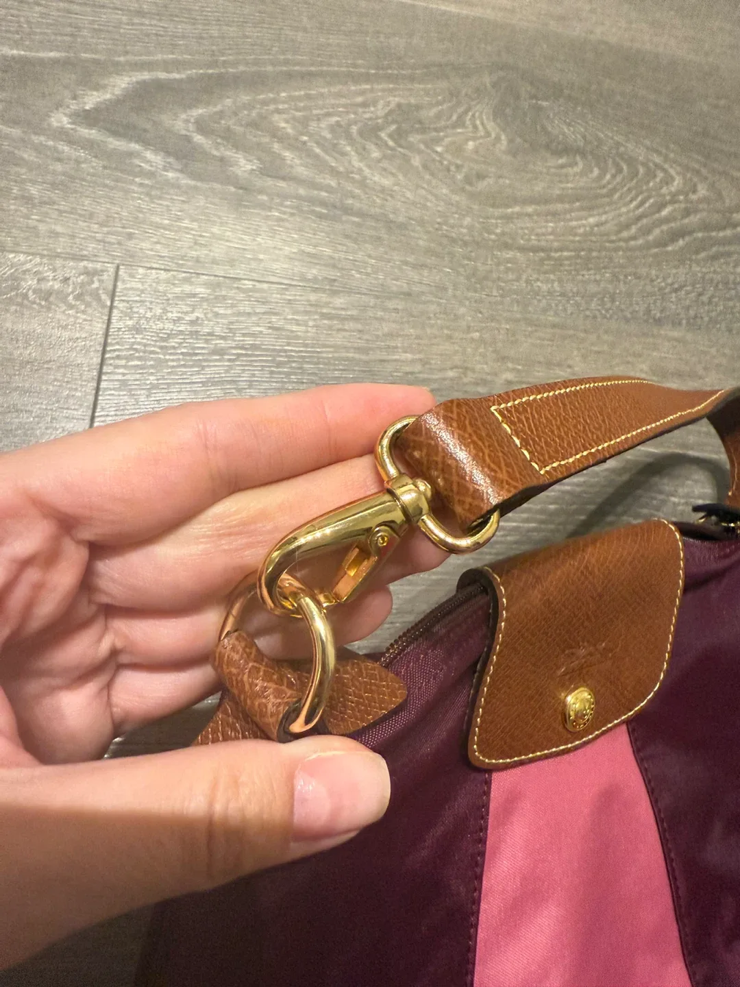 Longchamp Pouch Bag - Plum/Pink France image indicator(3)