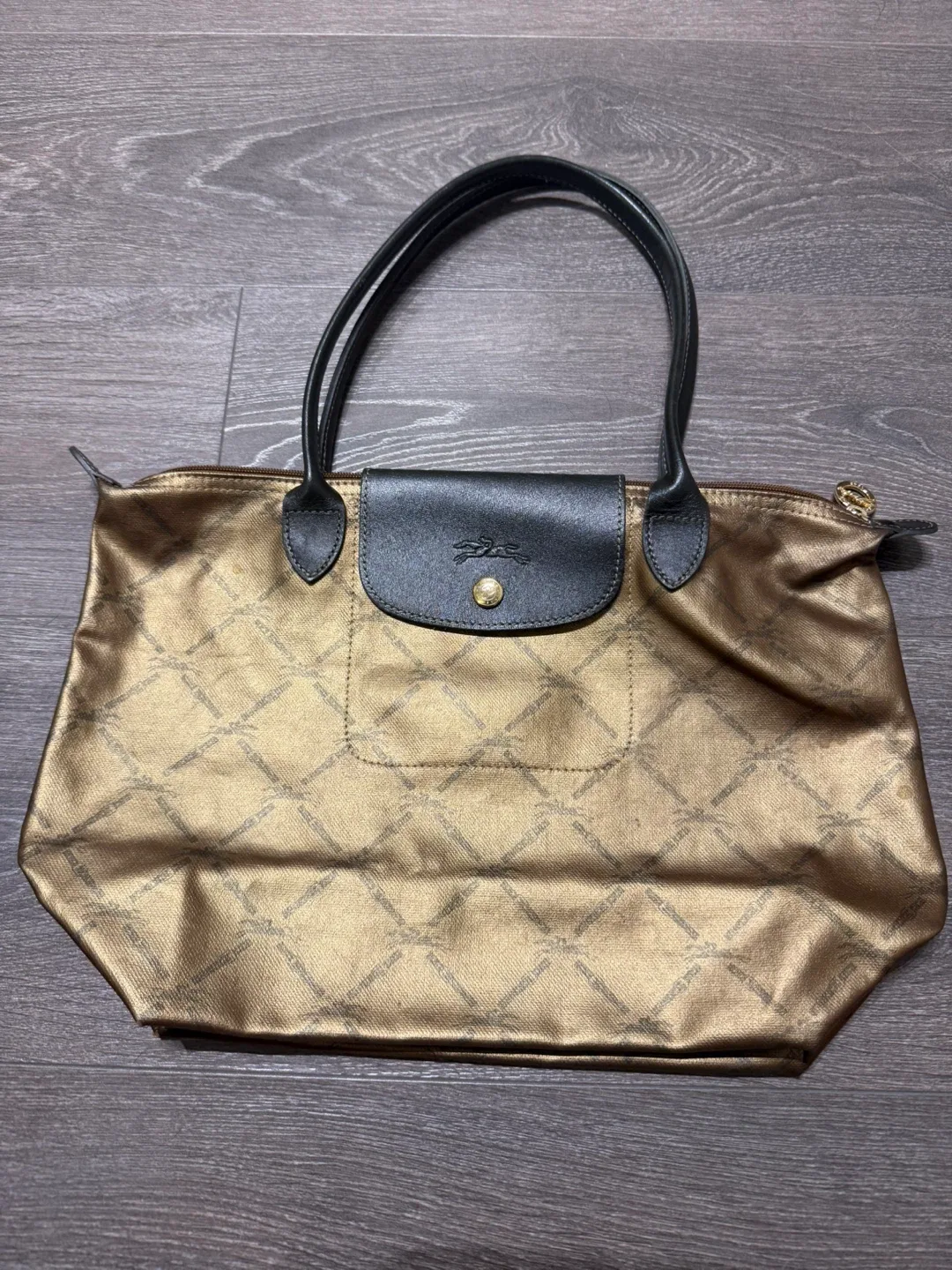 Longchamp Tote Bag small gold