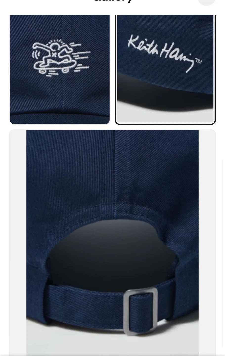 UNIQLO Keith Haring UV Cut Cap - Navy image indicator(2)