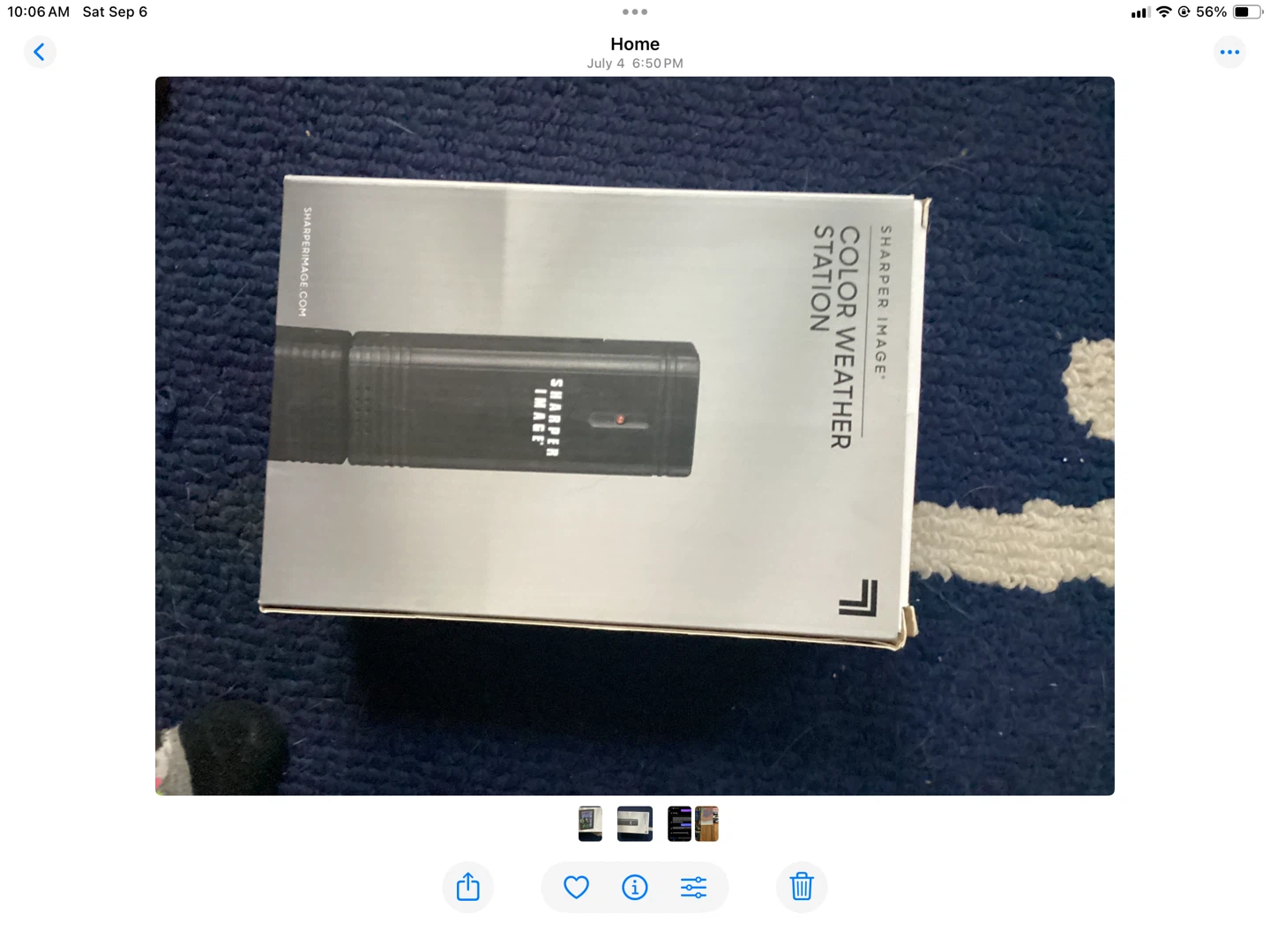 🥕Sharper Image Color Weather Station - New in Box! - photo 2