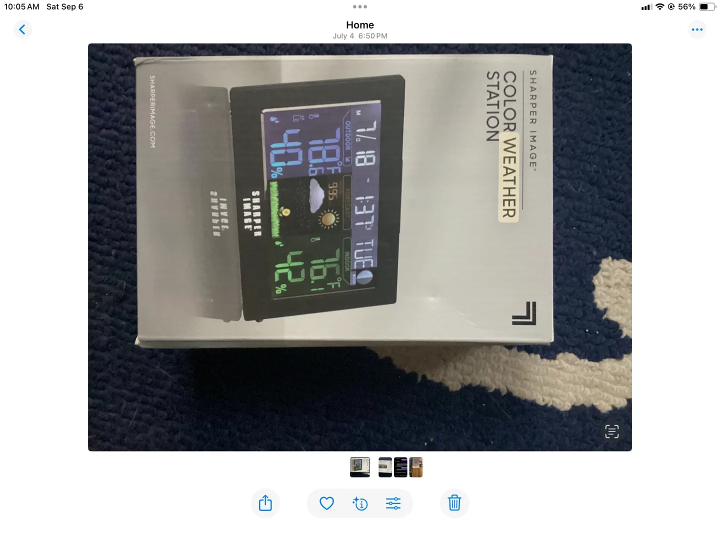 🥕Sharper Image Color Weather Station - New in Box!