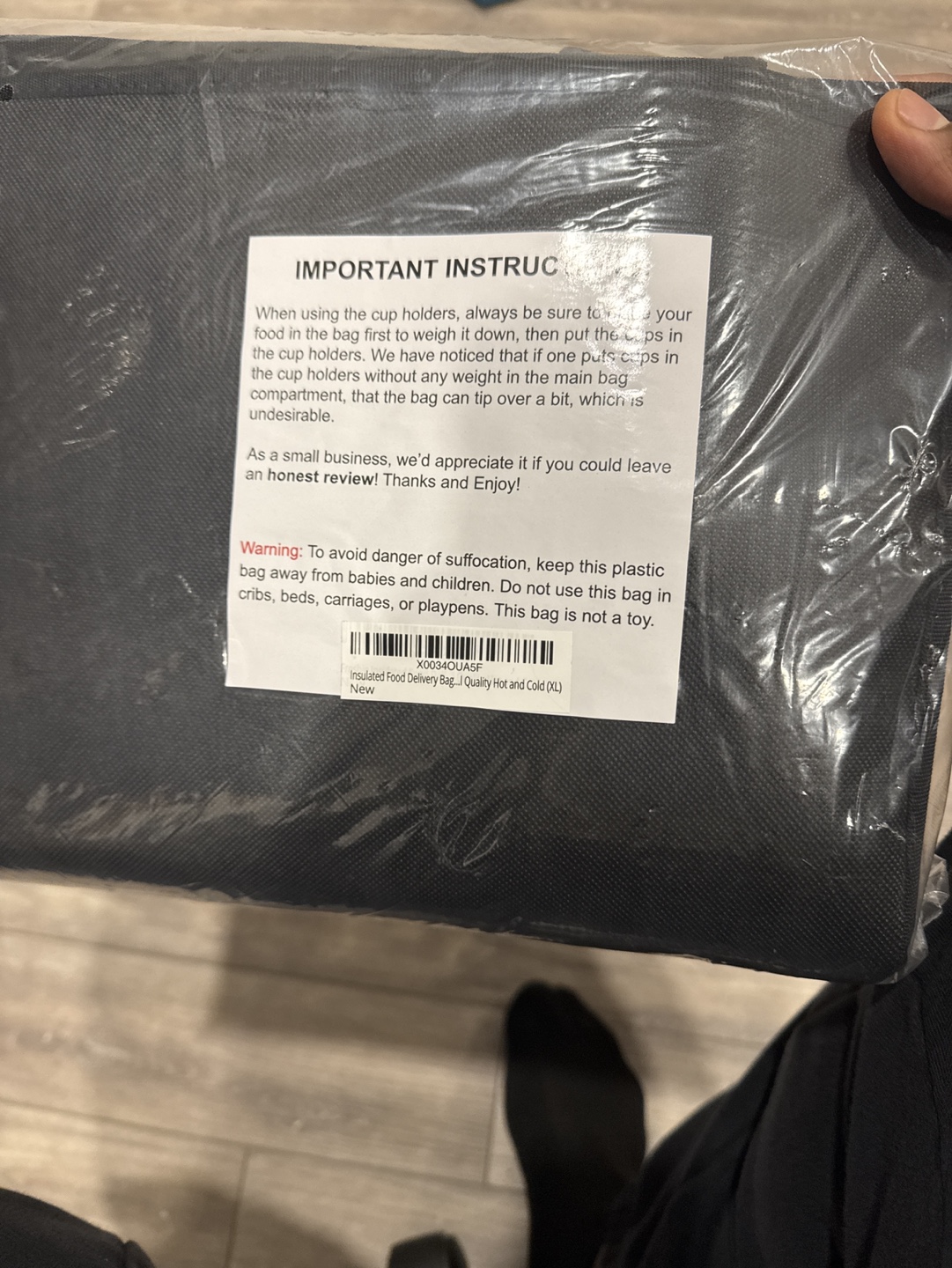 FRESHIE XXL Insulated Food Delivery Bag - New - photo 2