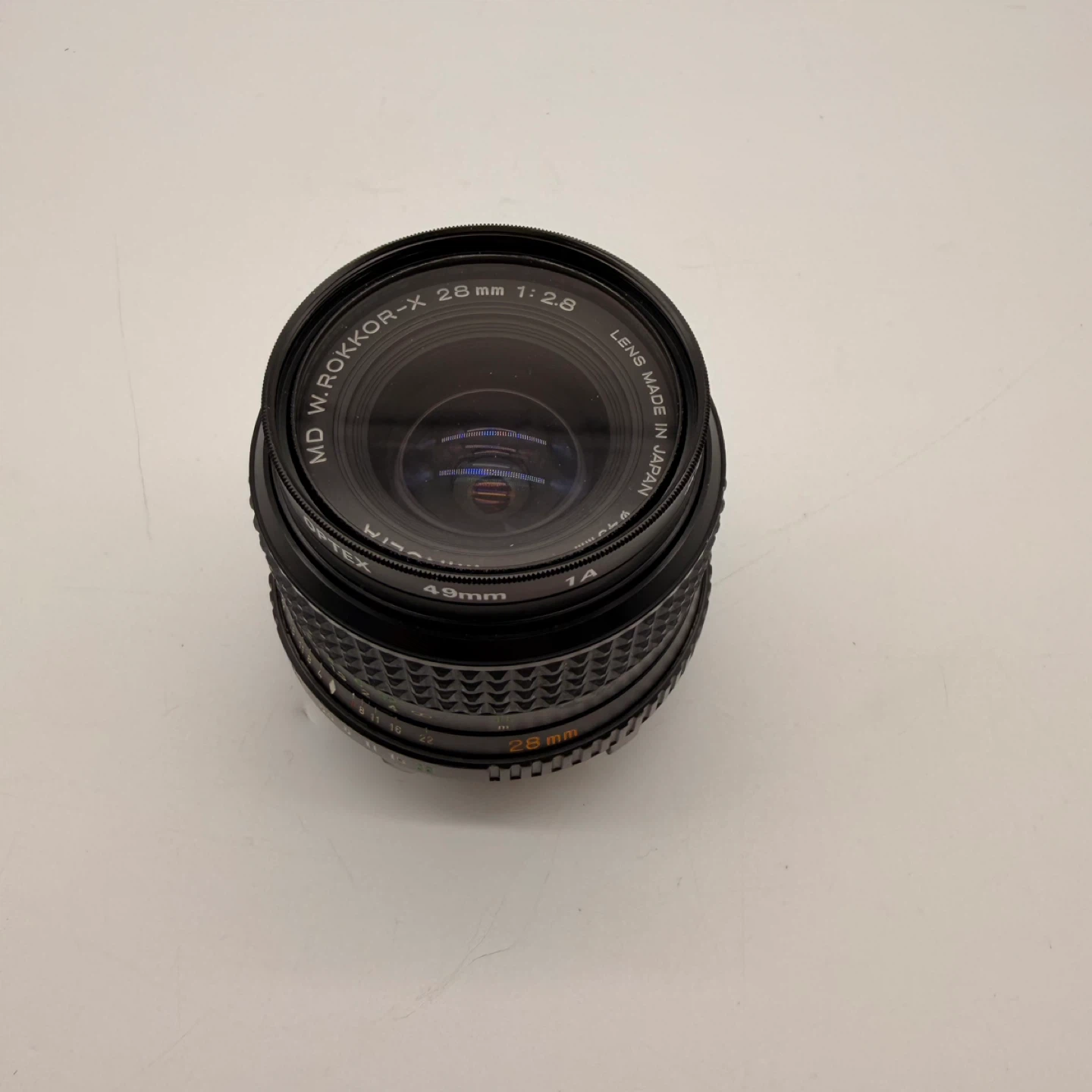 Minolta MD W.ROKKOR-X 28mm 1:2.8 Lens