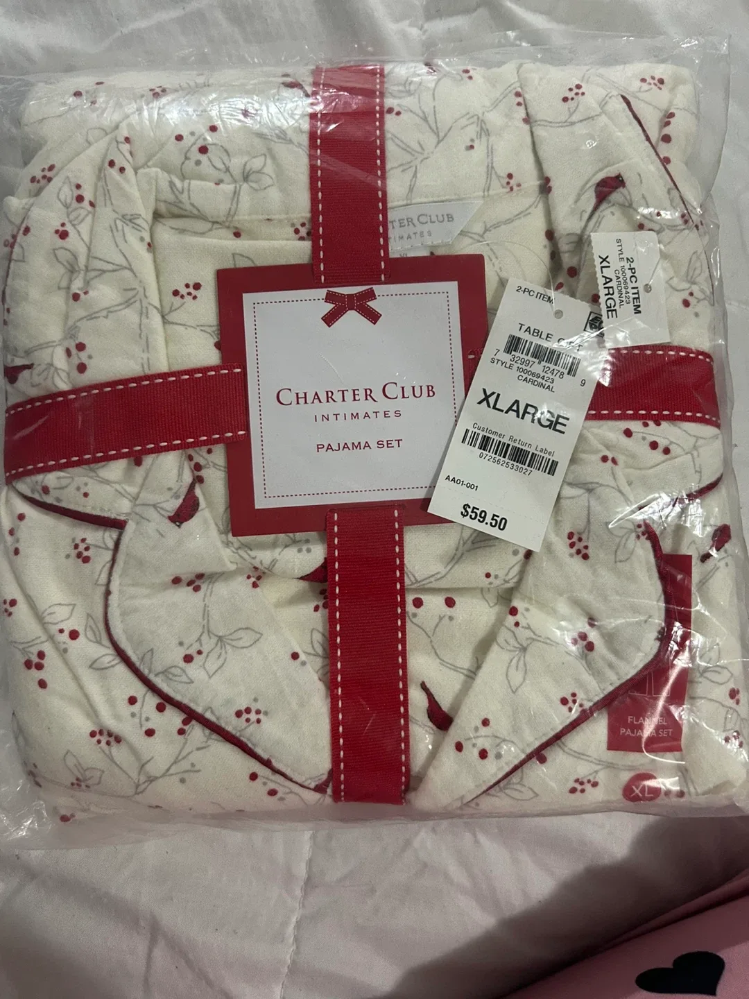 New Charter Club Pajama Set - XL Flannel Brand New with tags thumbnail