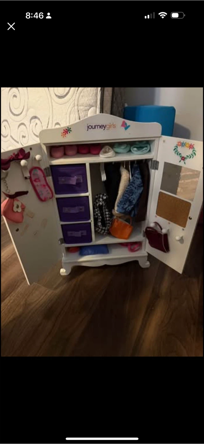 American Girls Doll Armoire with Accessories