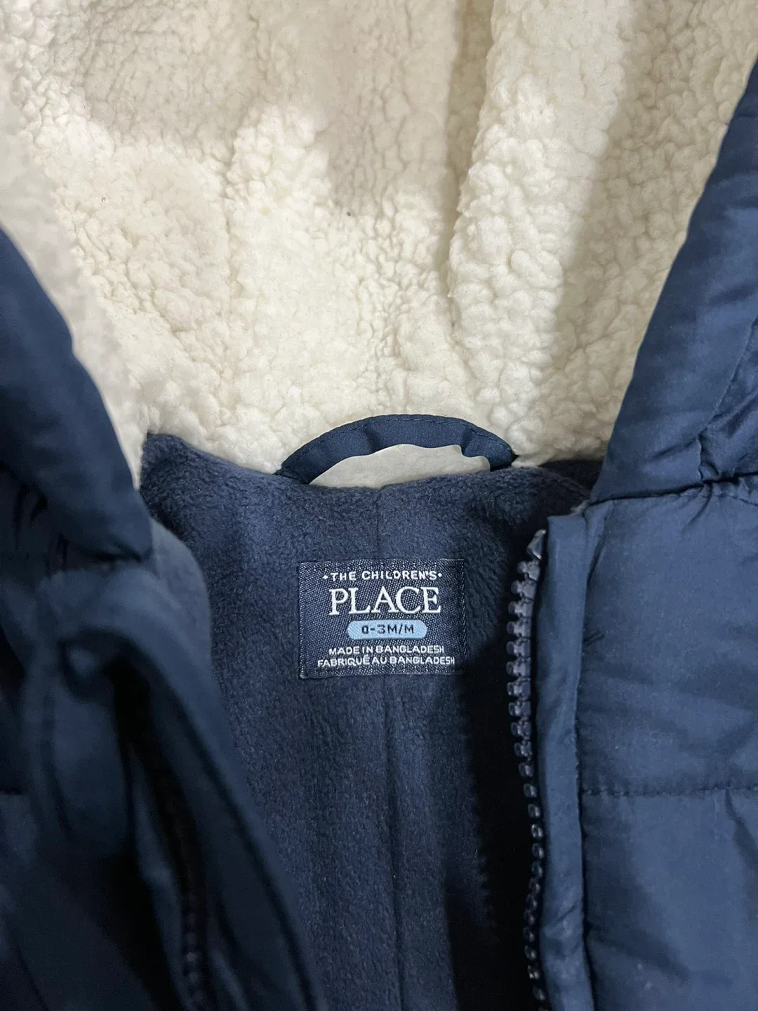 The Children's Place 0-3M Navy Snowsuit