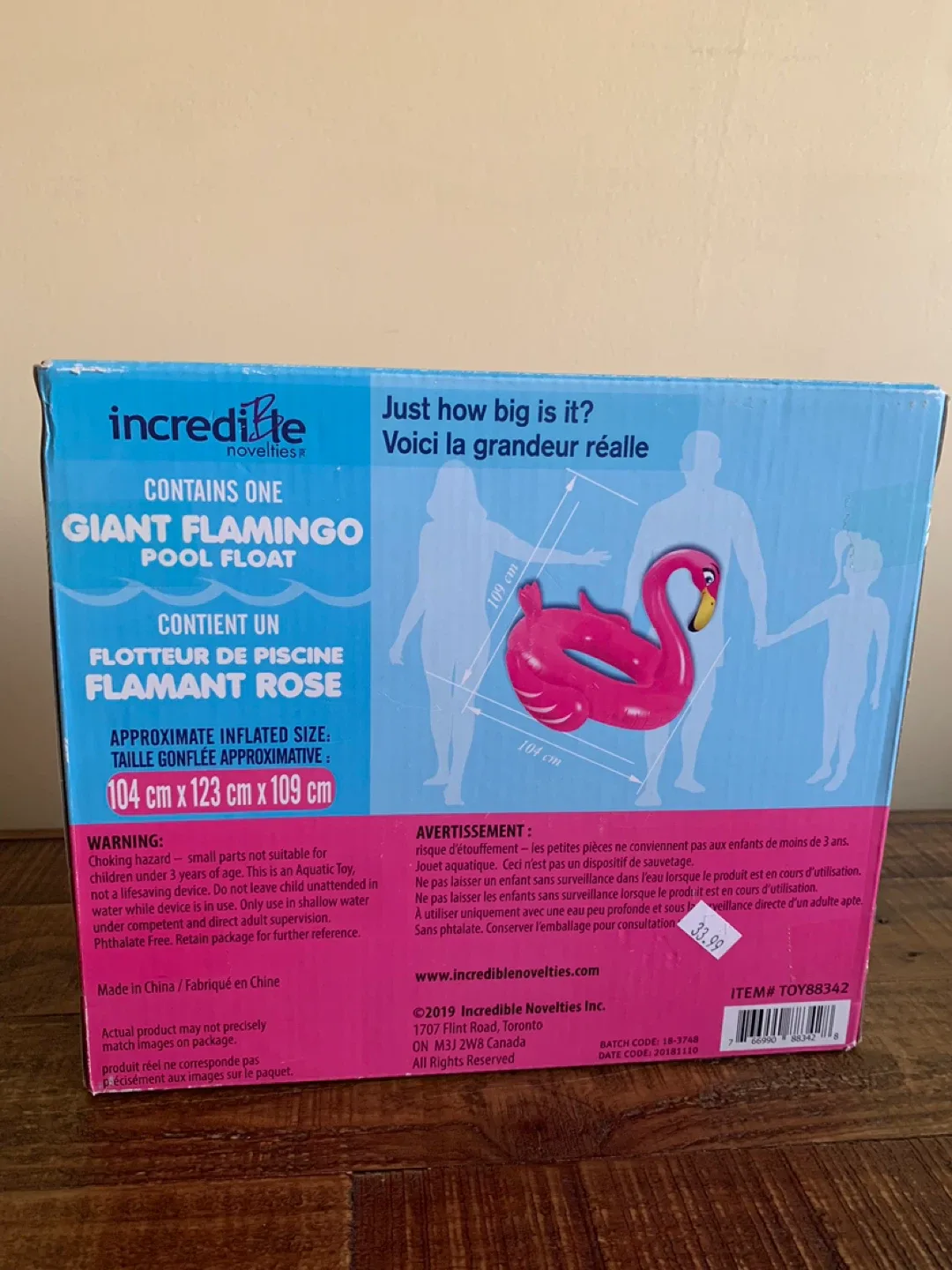 Giant Flamingo Pool Float - Incredible Novelties image indicator(2)