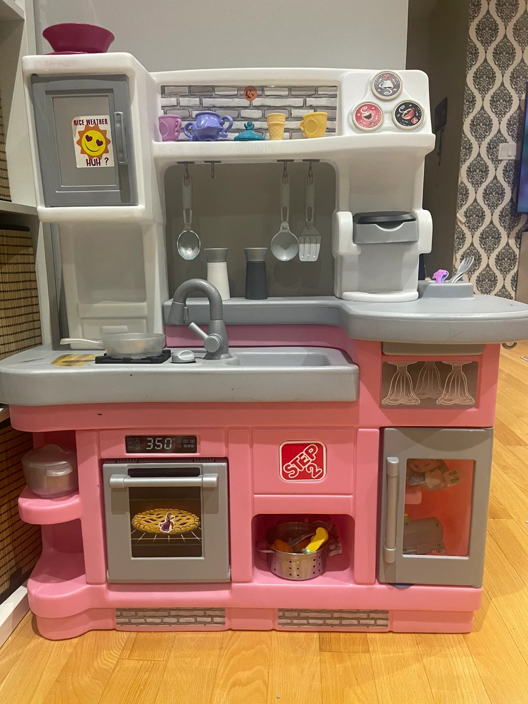 Step2 Pink Kids Kitchen Play Set