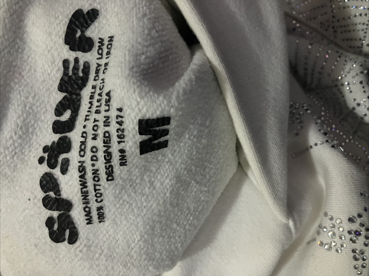 Spider White Hoodie - Size M - photo 2