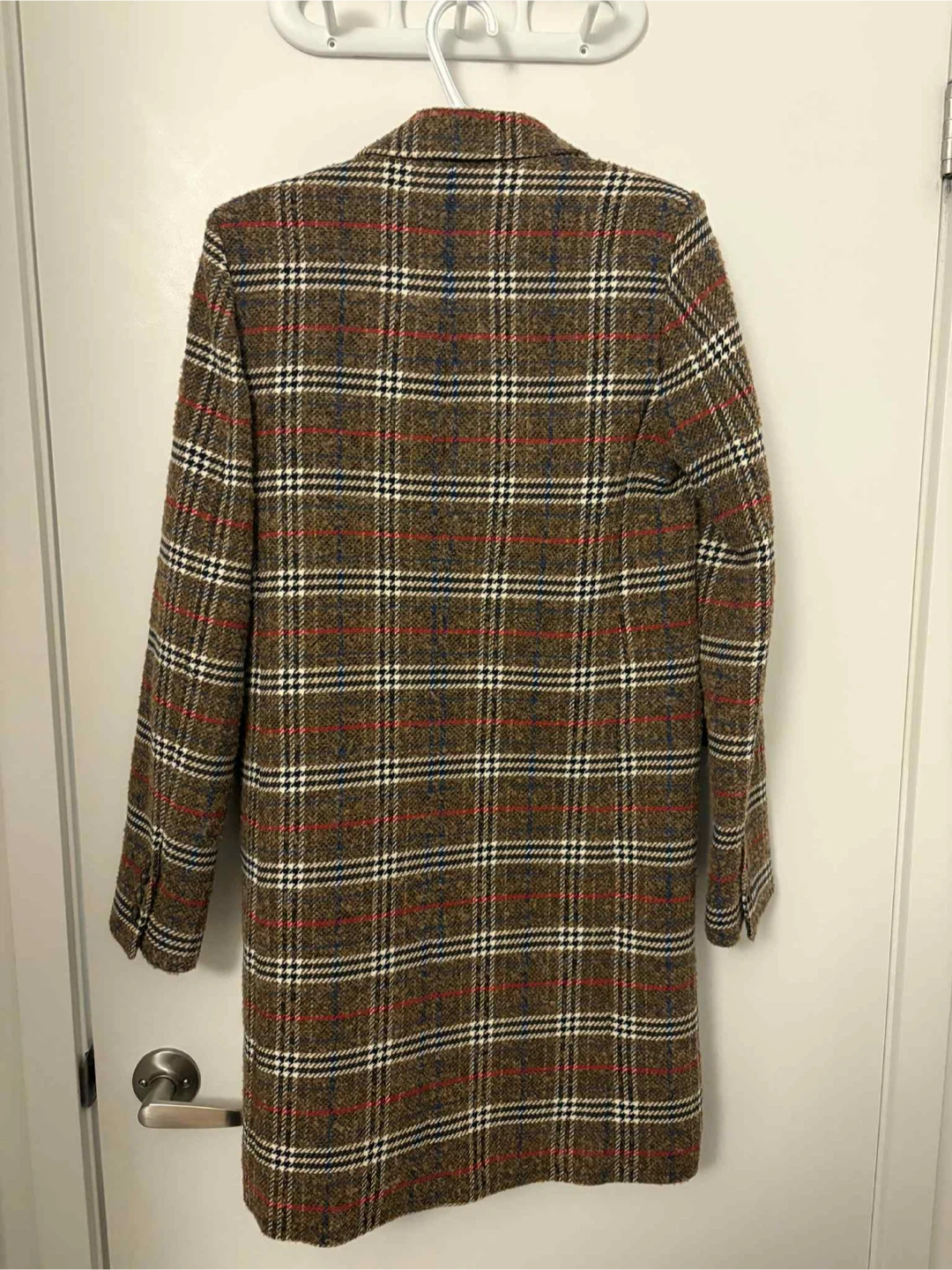 Zara Woman Plaid Wool Blend Coat - photo 2