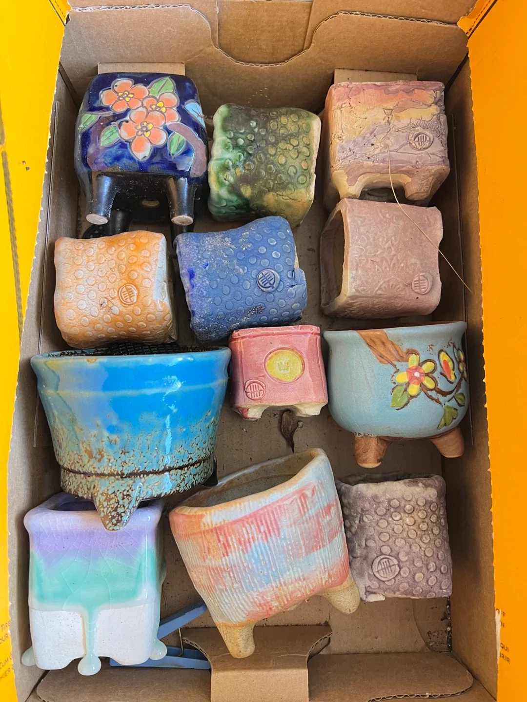 Assorted Decorative Ceramic Plant Pots $2-$4 each image indicator(7)