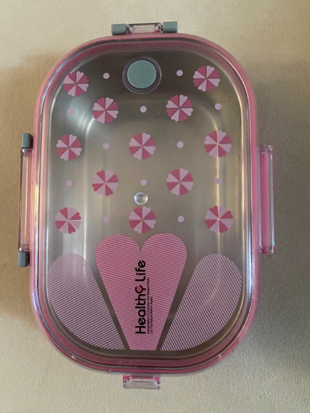 Health4Life Pink Stainless Steel Lunch Box (read description) thumbnail