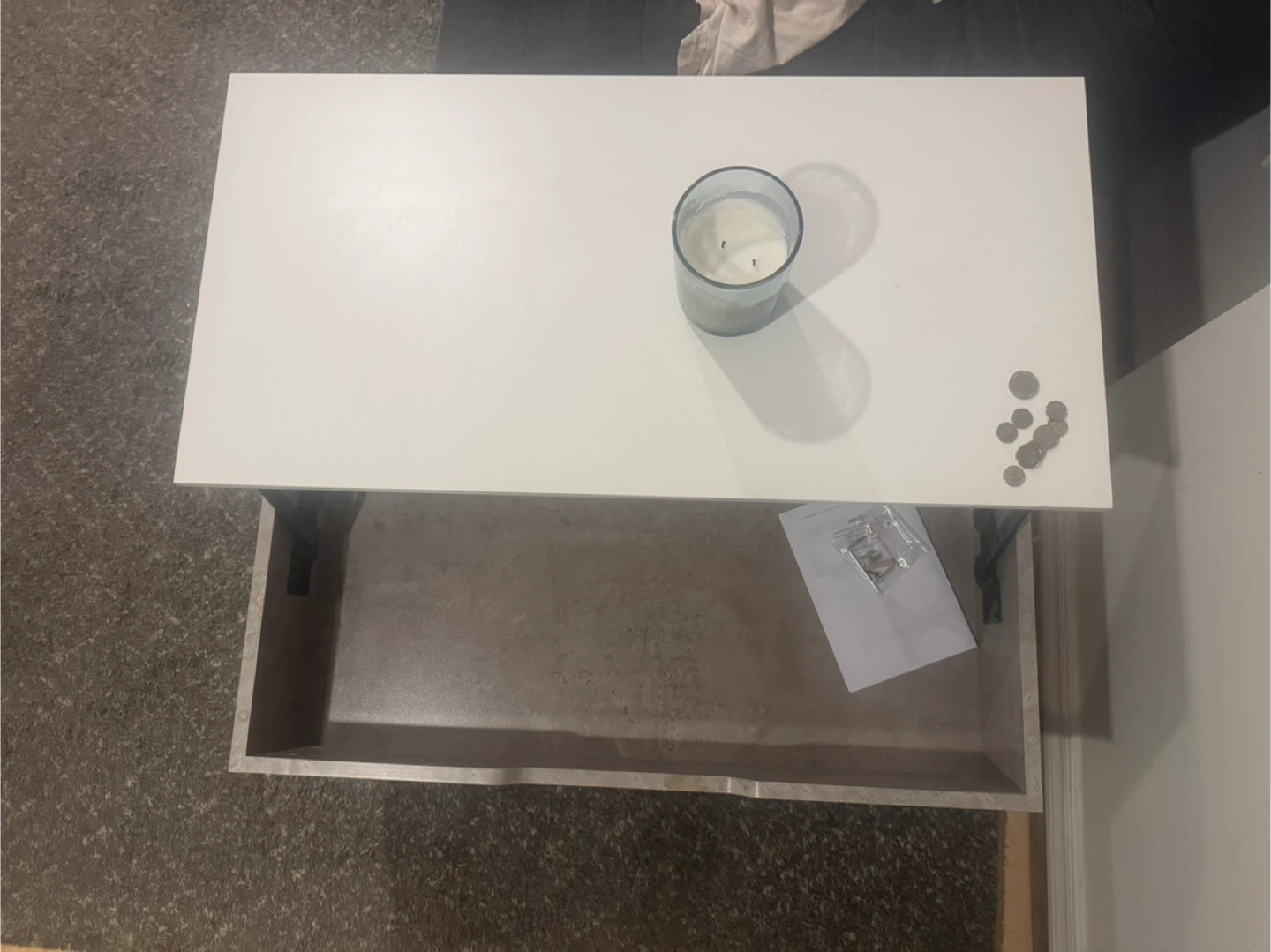 White & Grey Coffee Table - photo 3