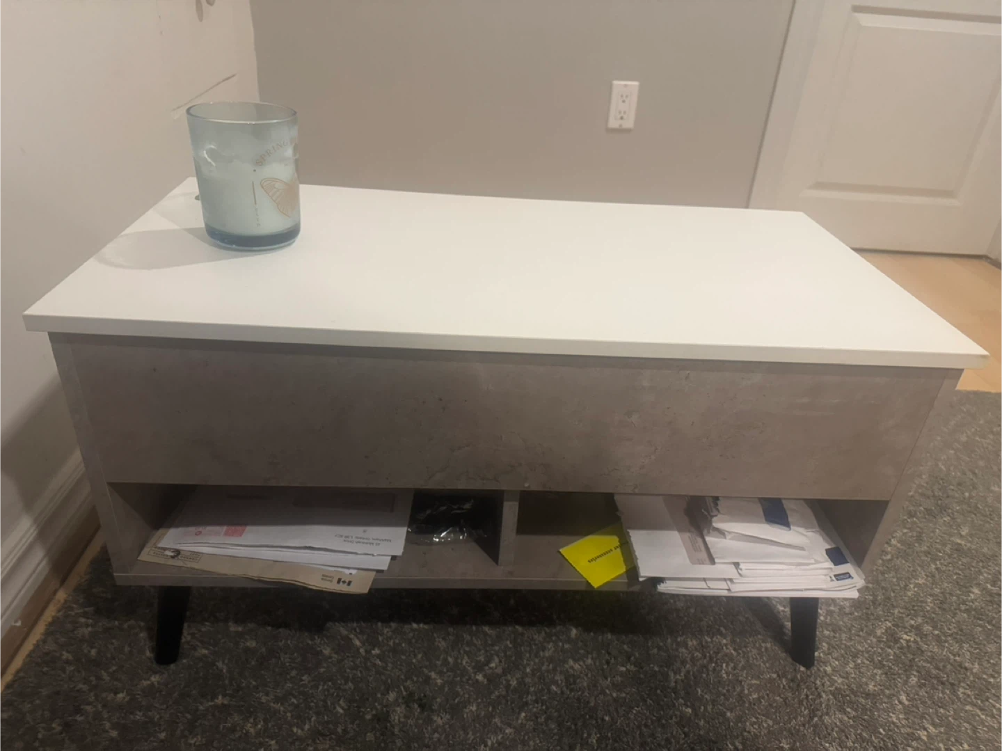 White & Grey Coffee Table - photo 2