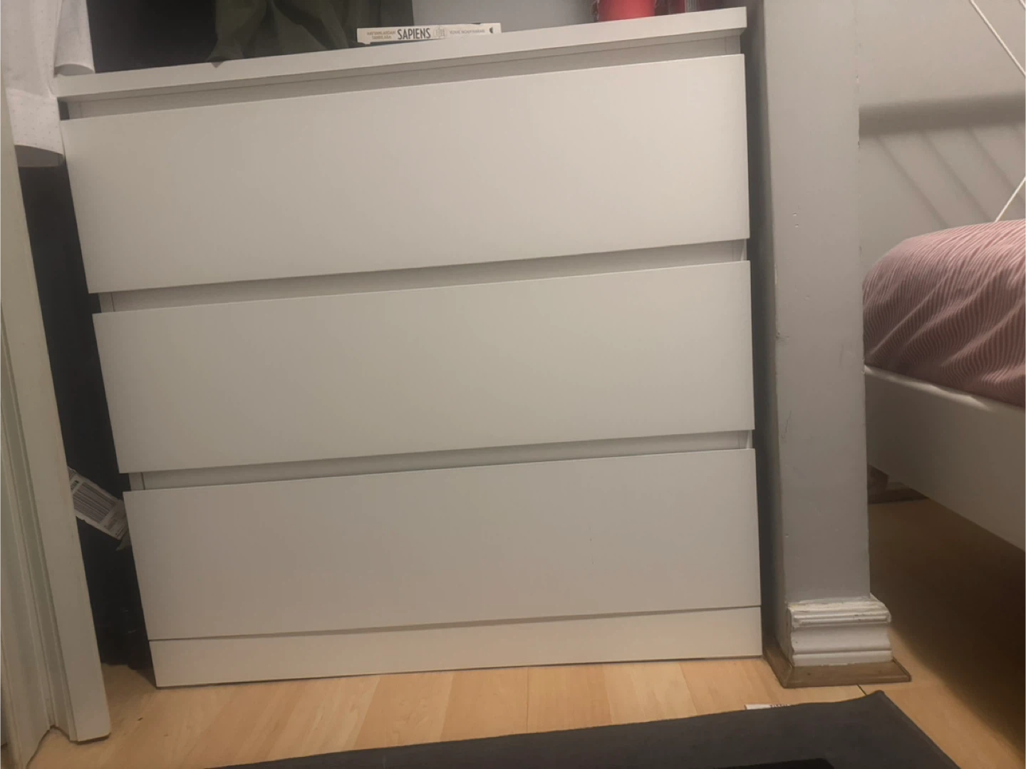 IKEA Malm 3-Drawer Dresser - White