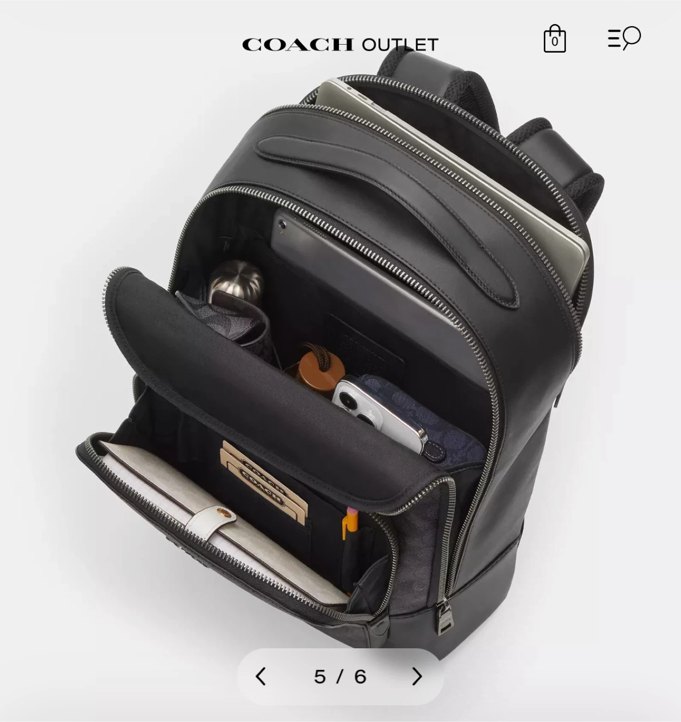 Coach Ethan Backpack - Gunmetal/Black - photo 5