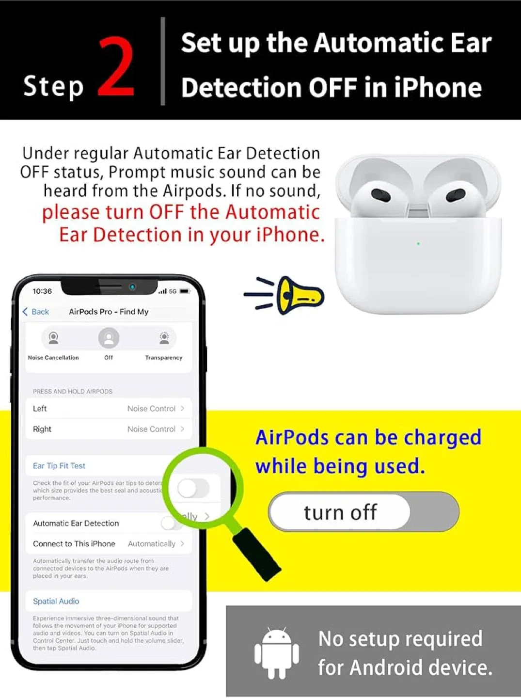Wearable Power Supply for AirPods image indicator(4)