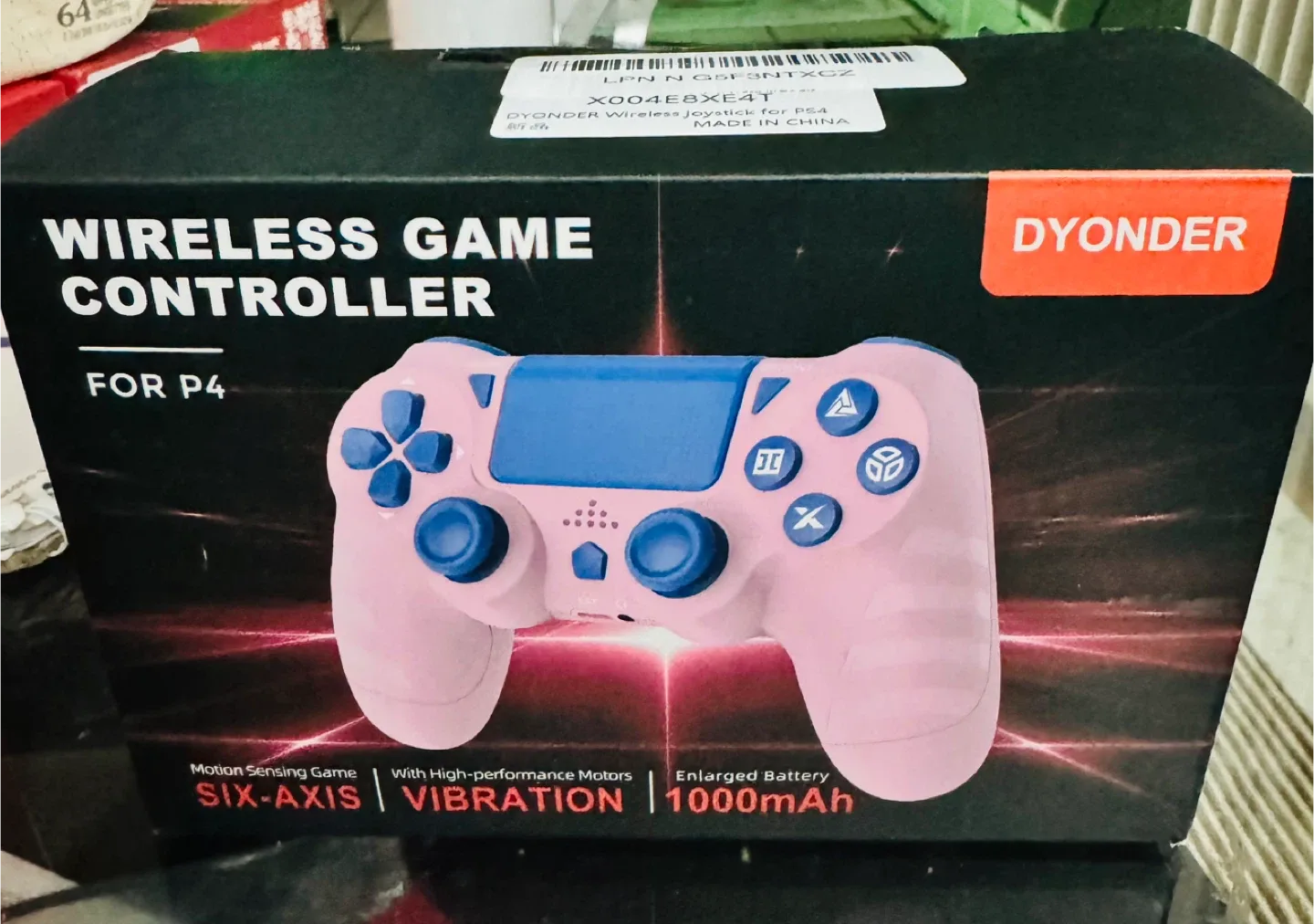 DYONDER Wireless Game Controller for P4 - Pink thumbnail