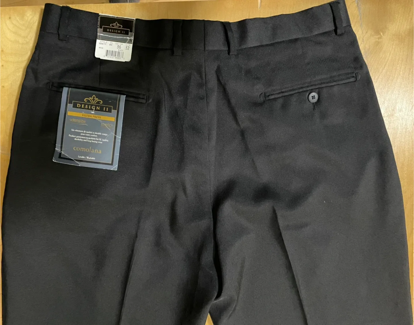 Design II Black Dress Pants 36” - New! image indicator(5)