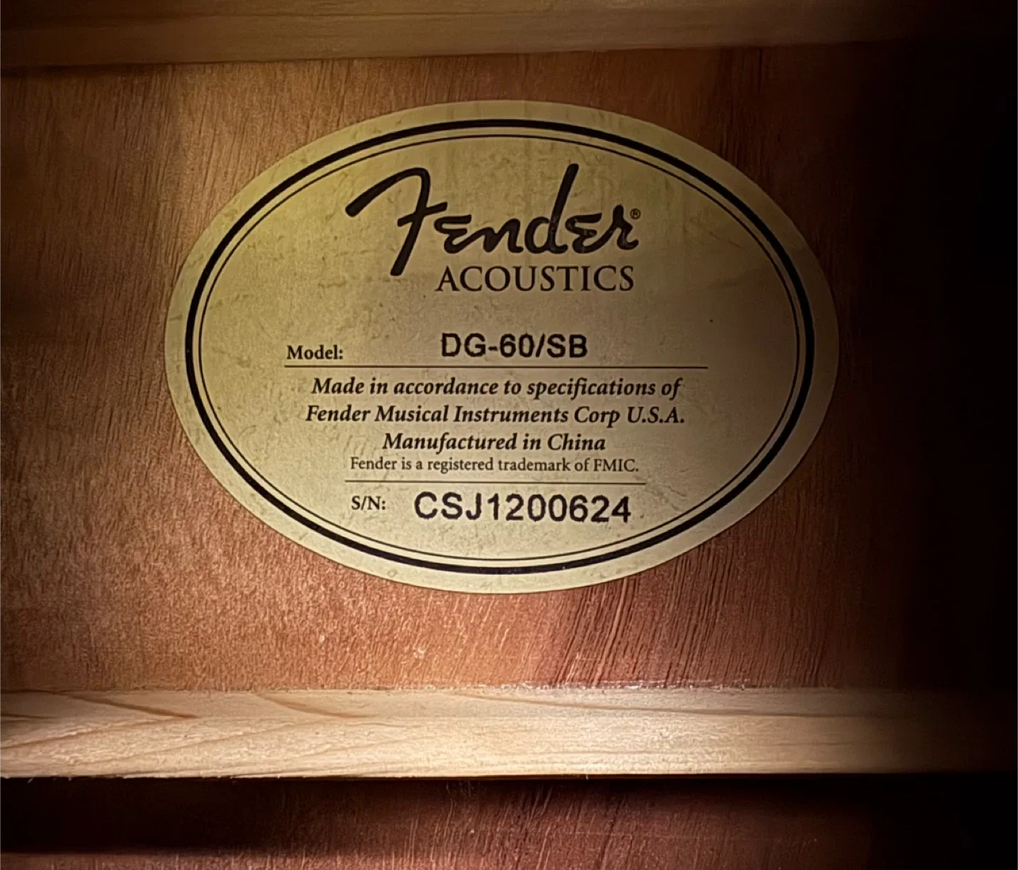 Fender DG-60/SB Acoustic Guitar image indicator(3)