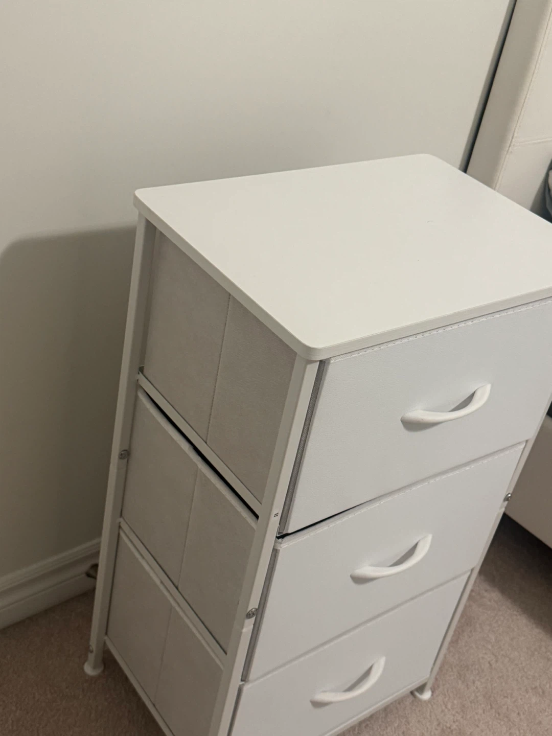 White 3-Drawer Storage Dresser - photo 2