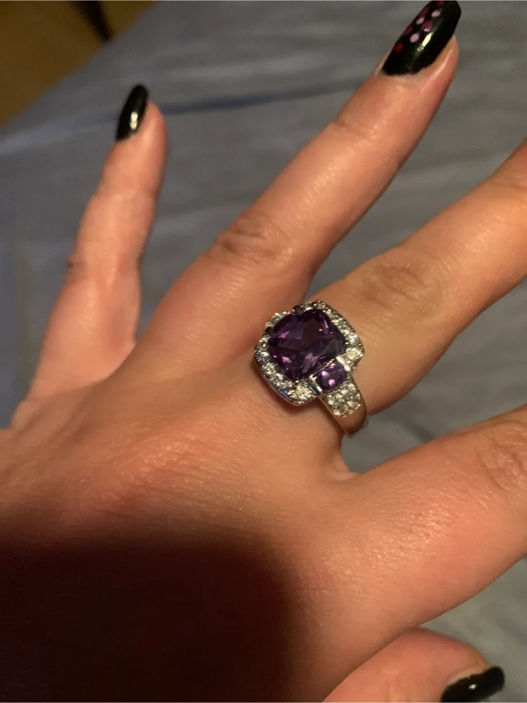 Purple Amethyst Ring - 925