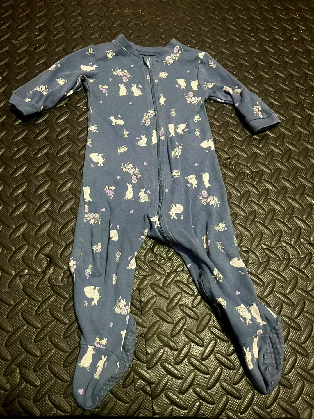 George Baby 6-12M Blue Bunny Footed Pajamas thumbnail