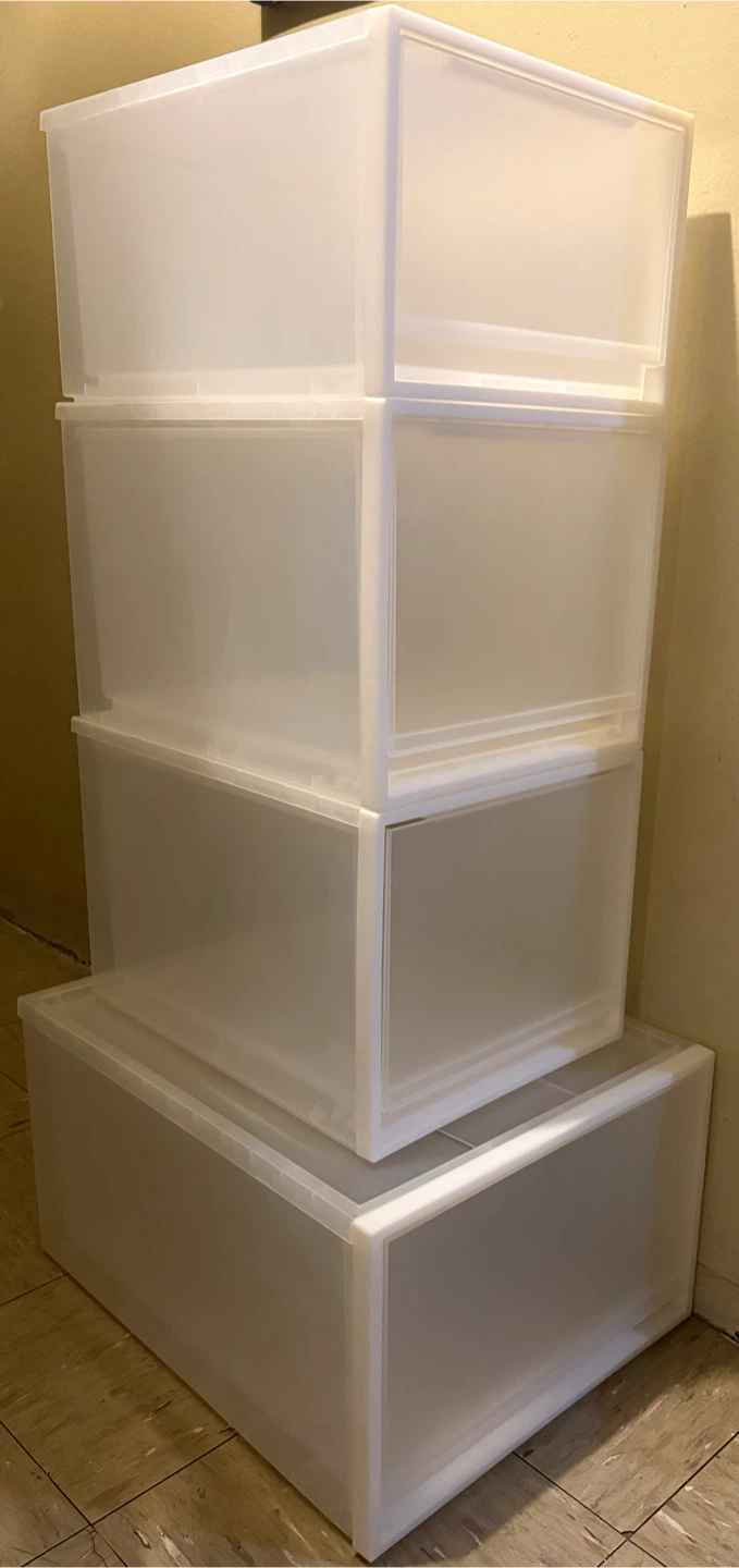 MUJI Polypropylene Storage Drawers - Set of 4