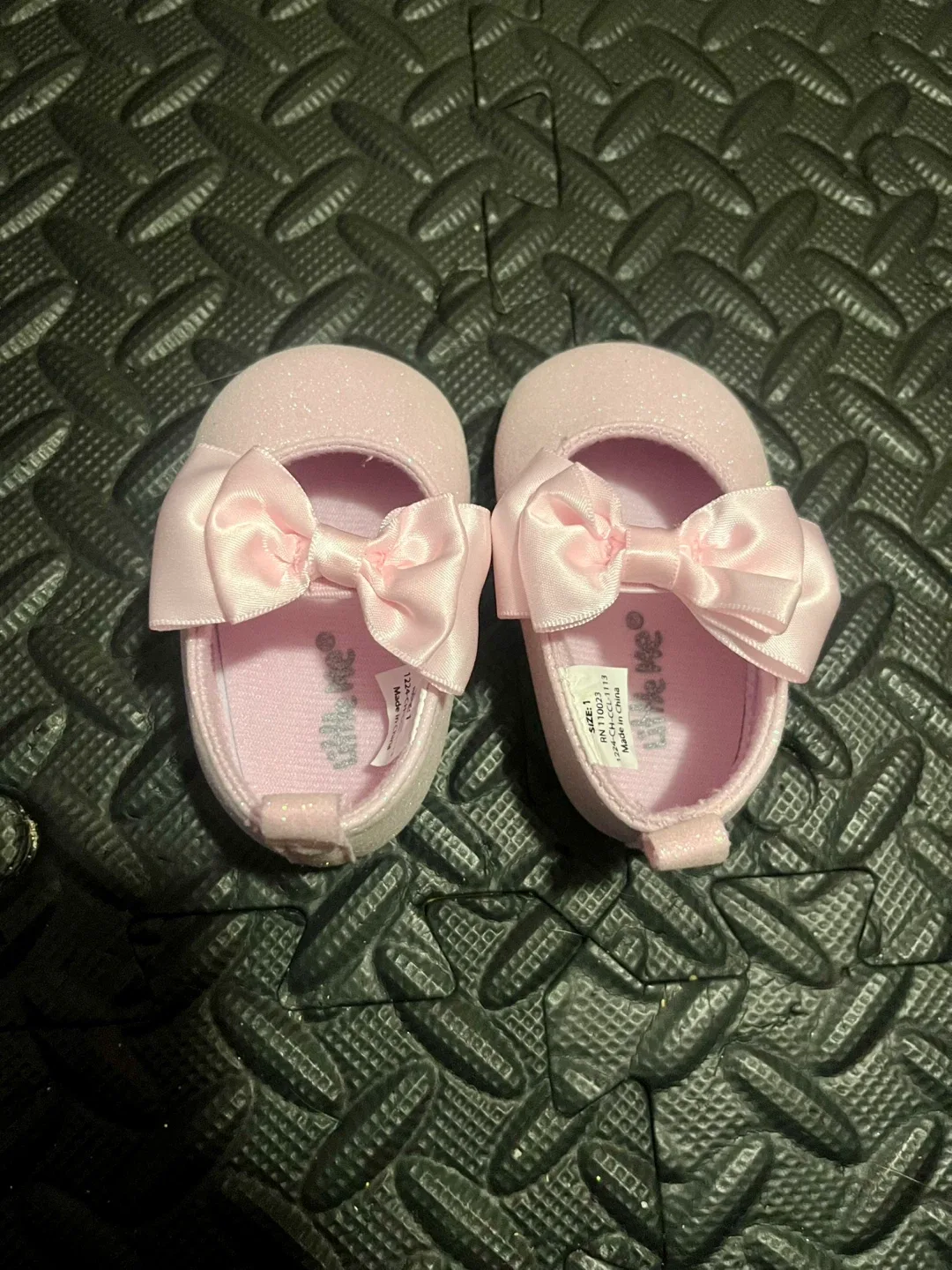 Little Me Pink Baby Shoes - Size 1 thumbnail