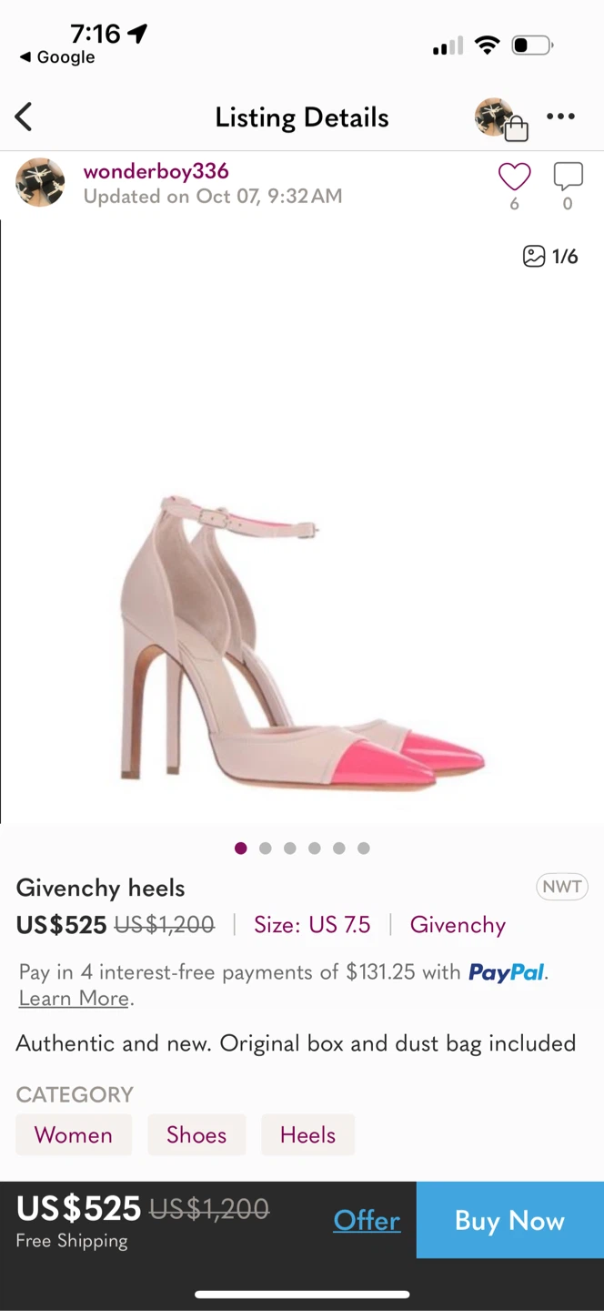 Givenchy Heels Size 36 - photo 4