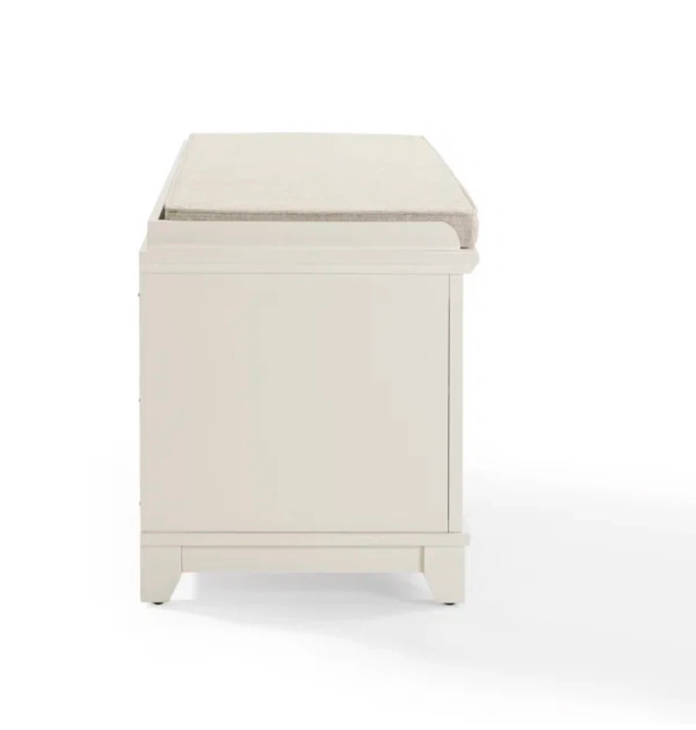 Entryway Storage Bench - White - photo 4