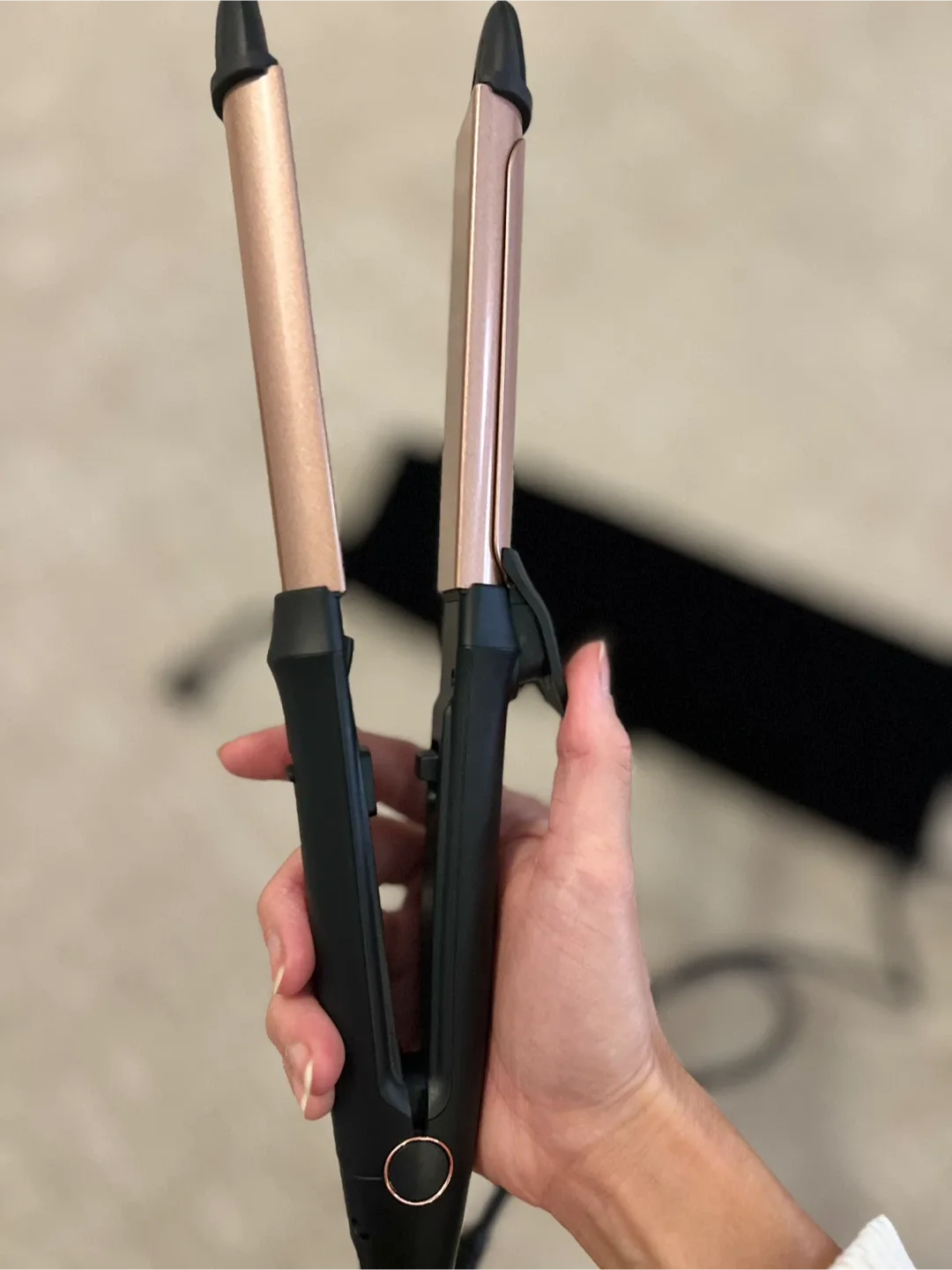 BESTOPE Curling Iron Wand - Rose Gold & Black image indicator(4)