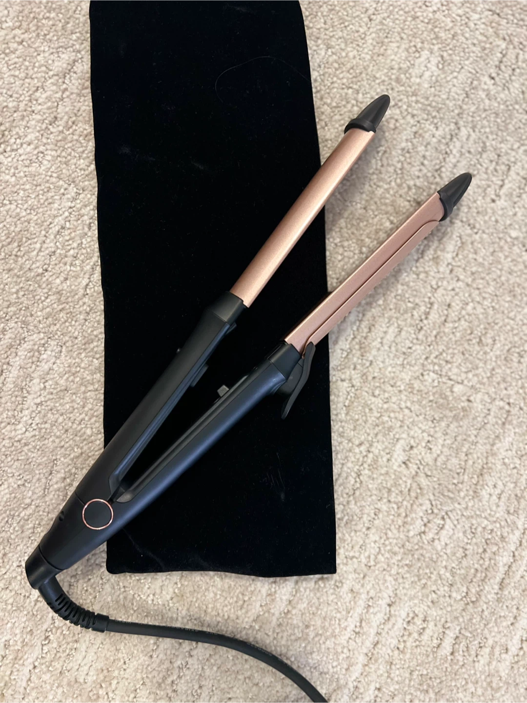 BESTOPE Curling Iron Wand - Rose Gold & Black