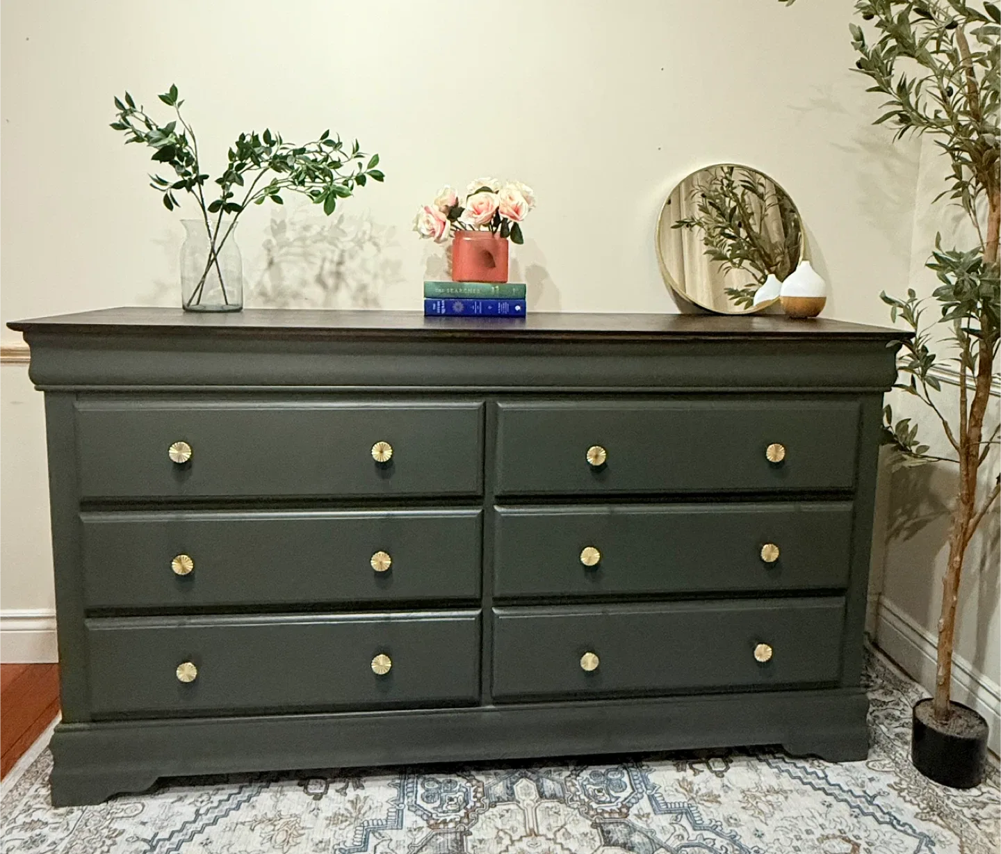 Painted 6-Drawer Dresser