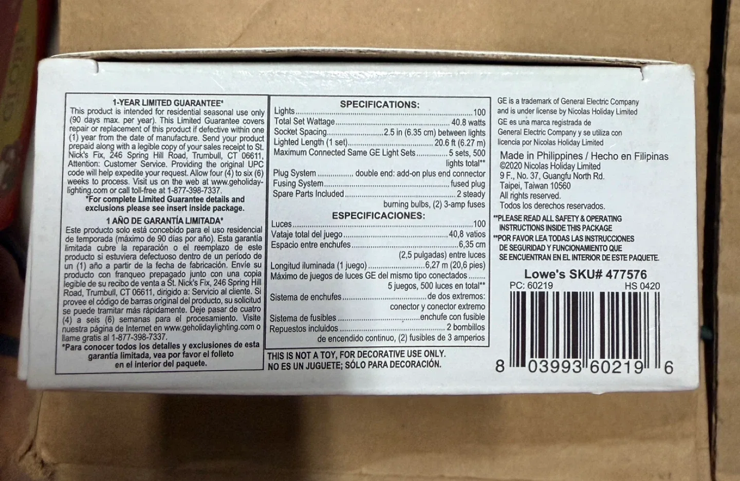 [New] GE String-A-Long 100 Miniature Lights - Red image indicator(4)