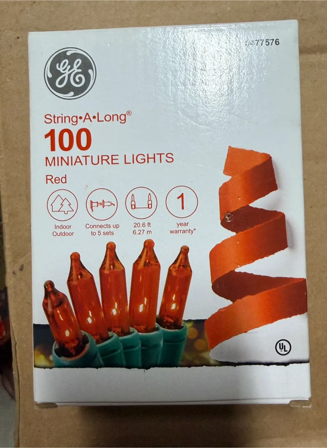 [New] GE String-A-Long 100 Miniature Lights - Red image indicator(2)