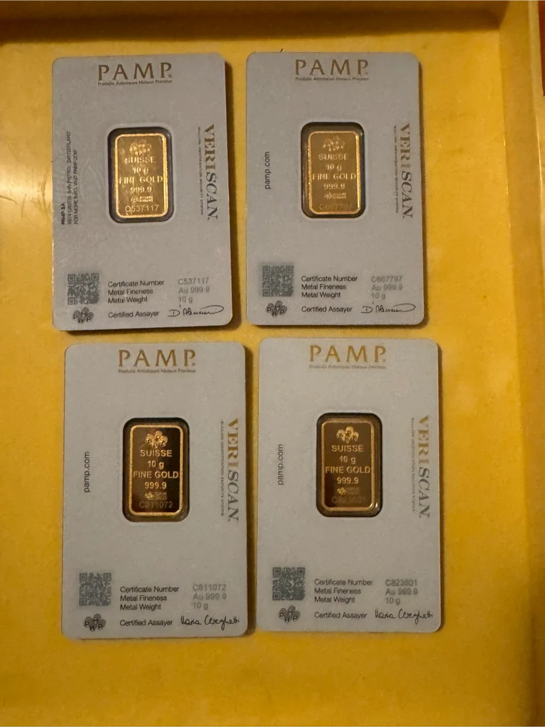 PAMP Suisse 10g Fine Gold Bar image indicator(2)