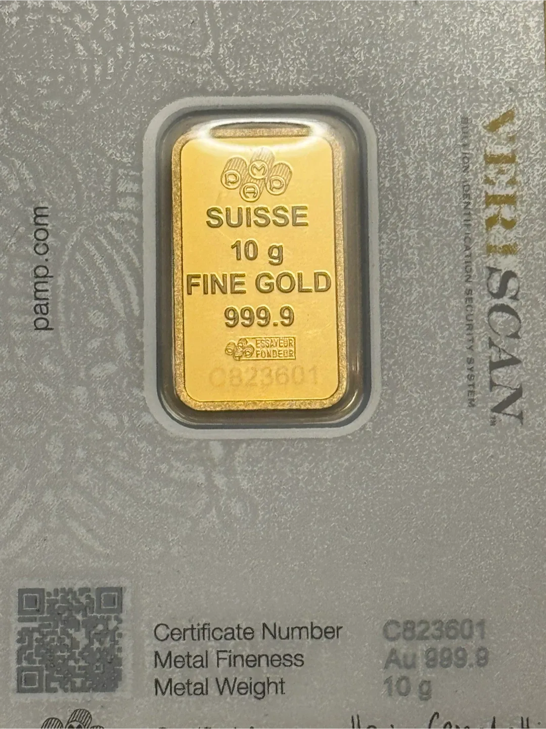PAMP Suisse 10g Fine Gold Bar image indicator(4)