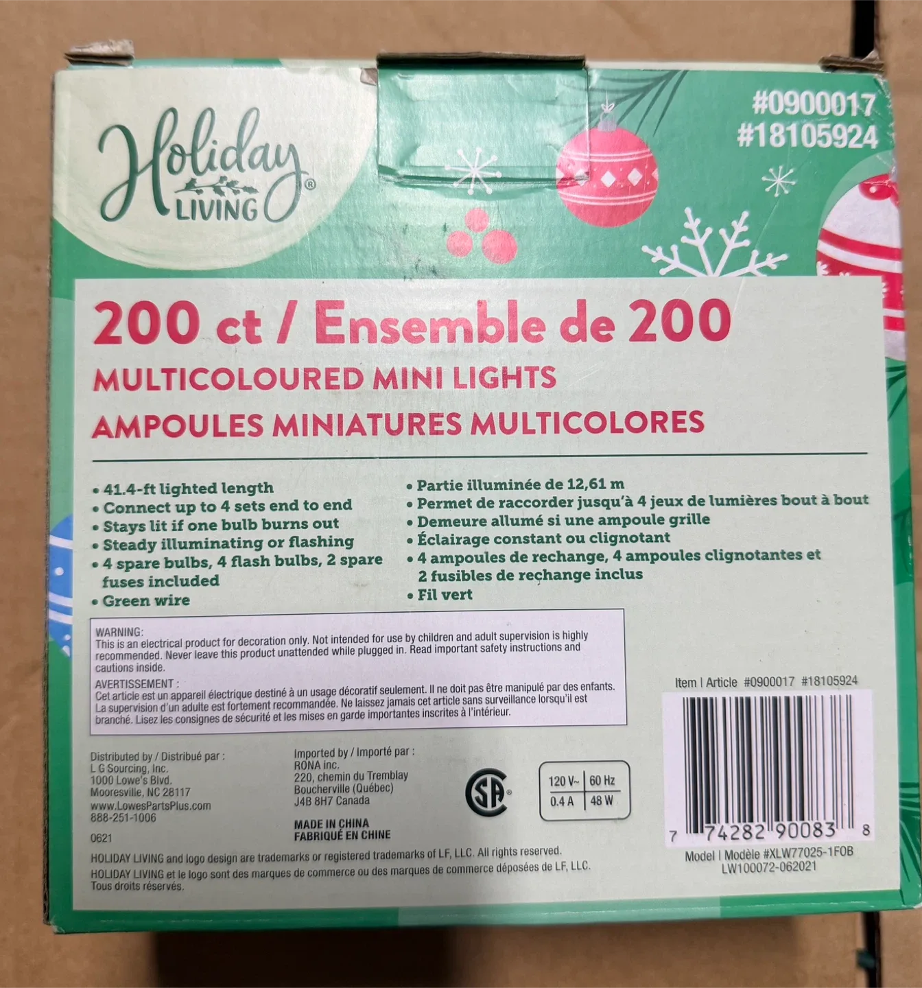 Christmas Lights-Holiday Living 200 ct Multicoloured Mini Lights image indicator(3)