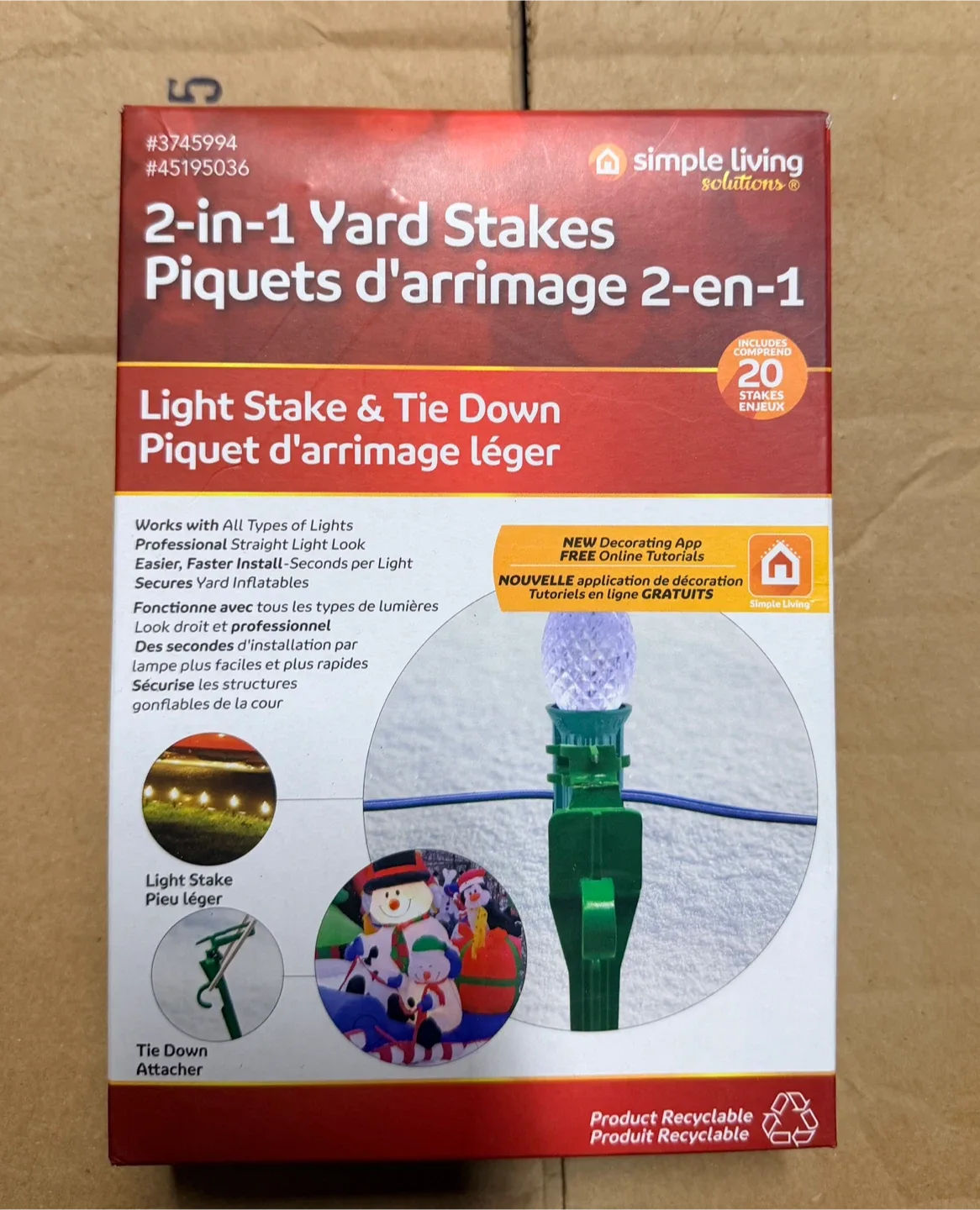 [New] Simple Living 2-in-1 Yard Stakes